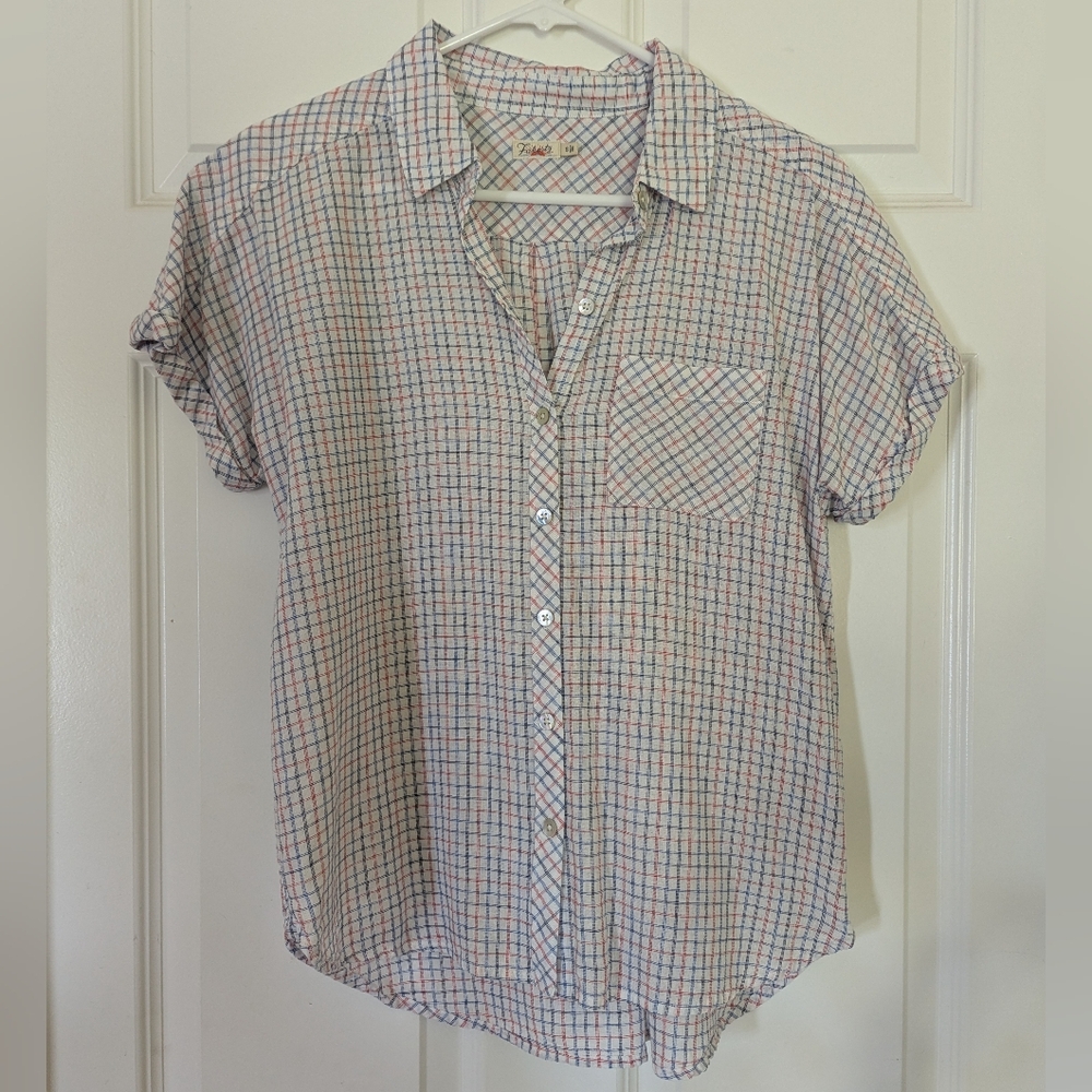 Faherty Multicolor Plaid Button Down Shirt